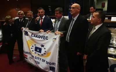 BRUXELLES – ČAKOVCU URUČENO PRIZNANJE EUROPSKOG GRADA SPORTA 2020.